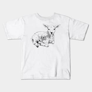 Lamb print Kids T-Shirt